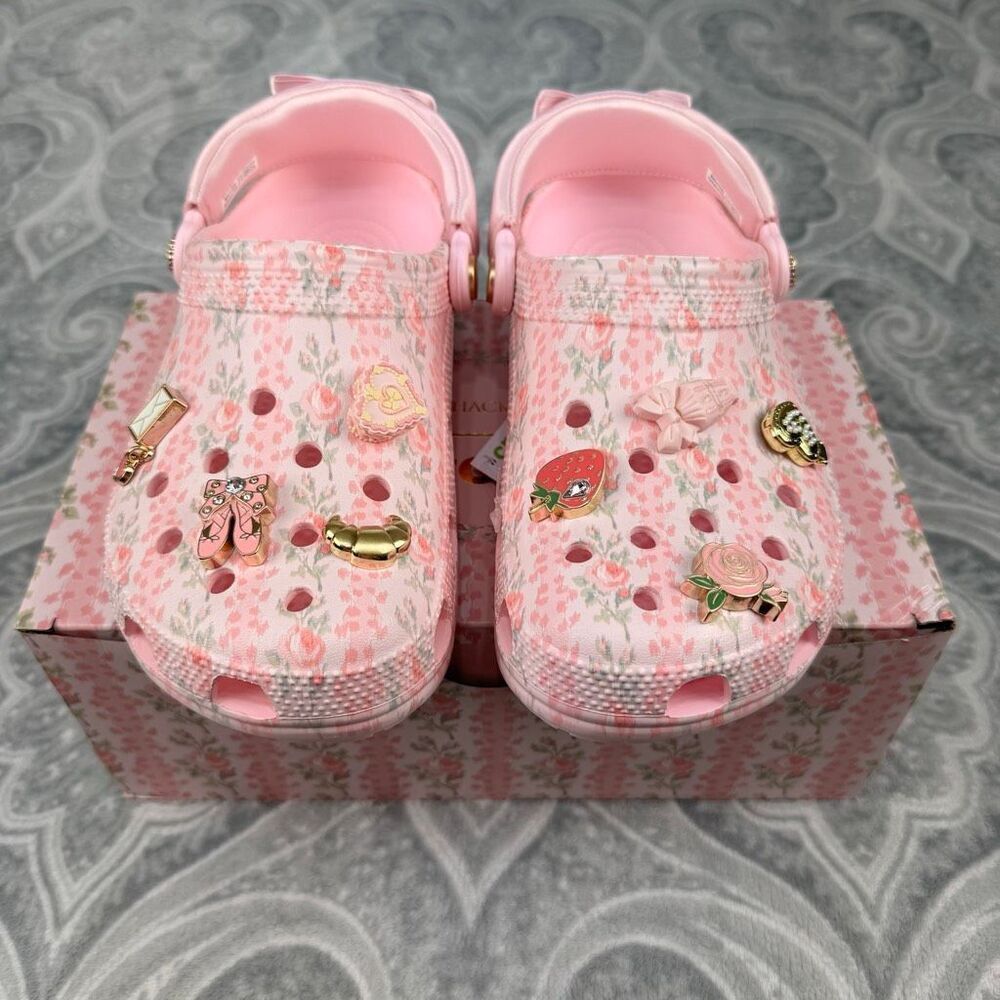 NWT LoveShackFancy X Crocs Pink Classic Clog